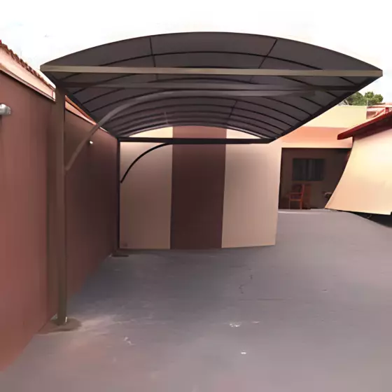 Cobertura fixa de lona modelo 6 - Acabamento elegante