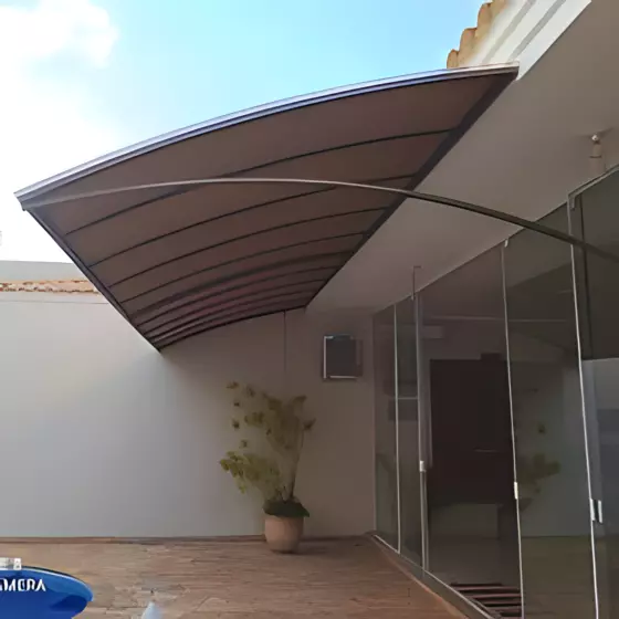 Cobertura fixa de lona modelo 7 - Estrutura profissional