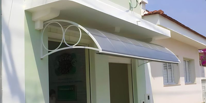 Toldo Fixo de Lona instalado em varanda residencial