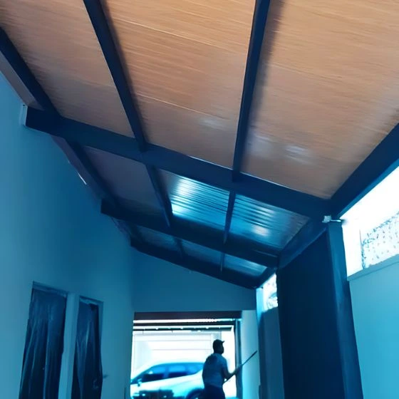 Cobertura com Telha e Forro Amadeirado 9